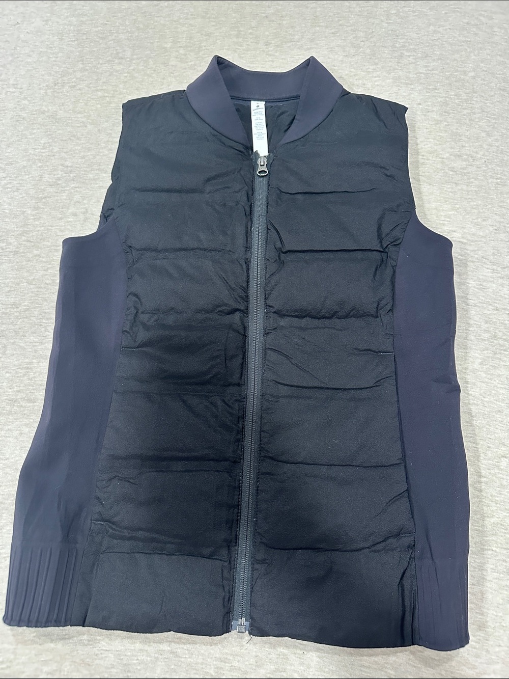 lululemon athletica Black Quilted Sleeveless Vest